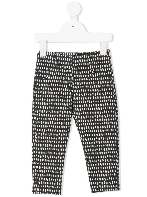 Dot print leggings - Black