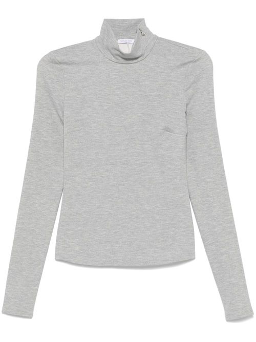 Mélange-effect top - Grey