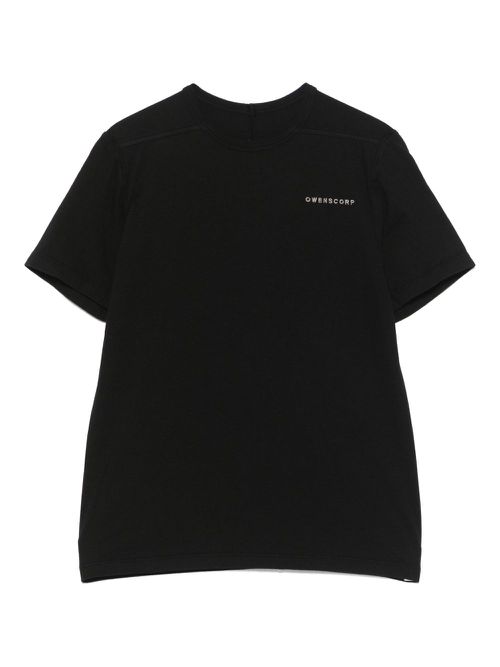 Logo-embroidered T-shirt - Black