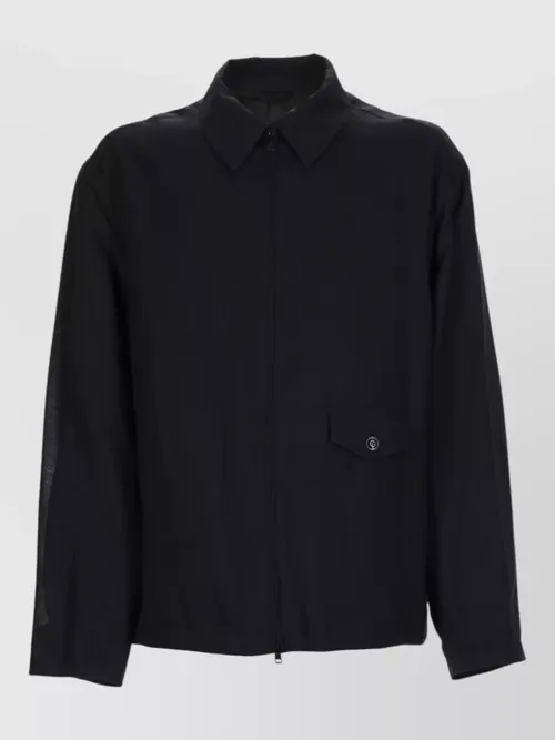 Our Legacy - collared coat front pocket buttoned cuff