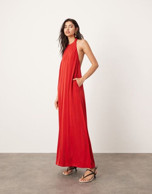 princess polly baby blue dress YOURS LONDON Plus Size Red Knot Pleated Maxi Dress