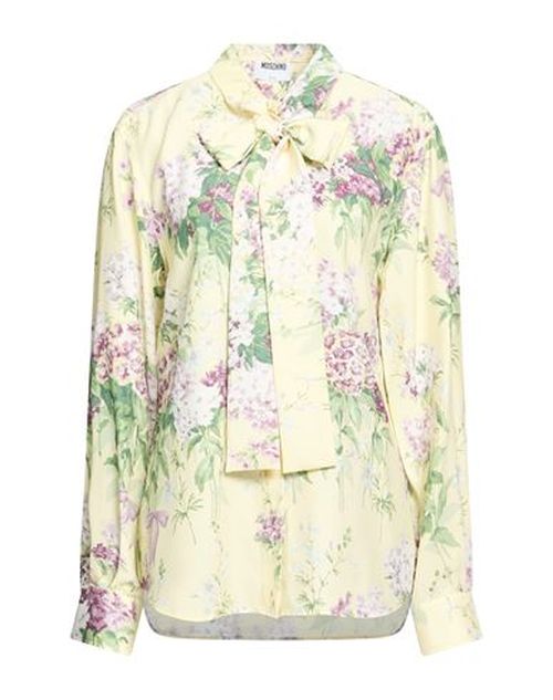 X Sanderson Woman Shirt Pastel yellow Size 4 Silk