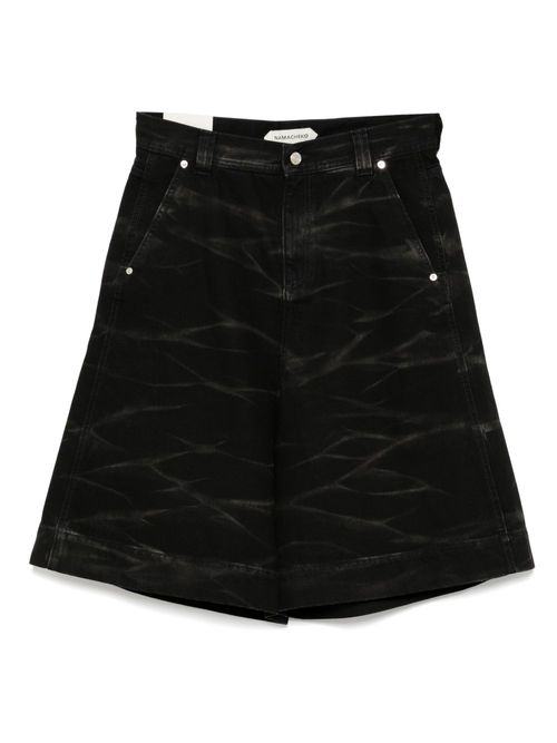 Namacheko zebra denim shorts - Black