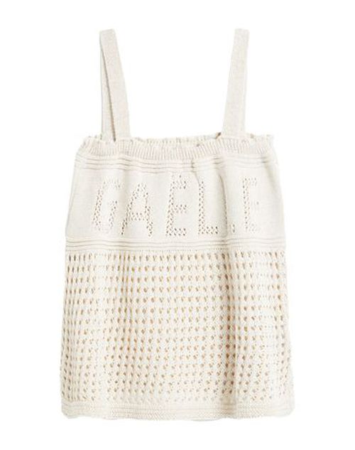 Woman Top Ivory Size 1 Acrylic, Cotton, Metallic fiber