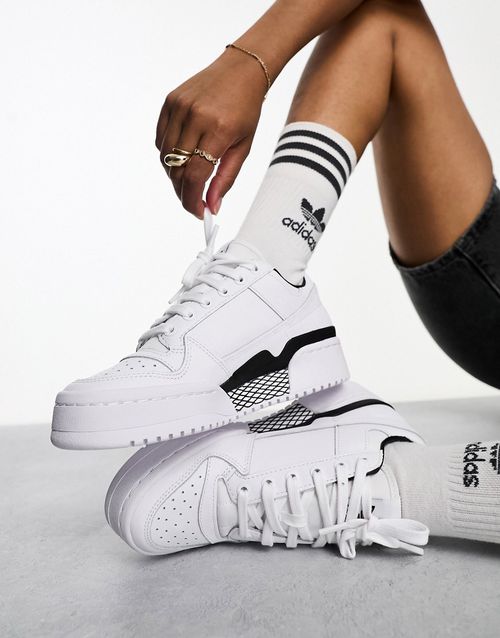 Forum Bold trainers in white and black