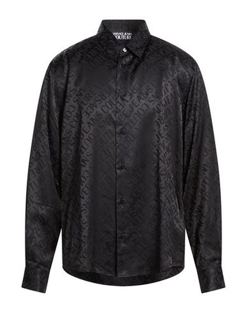 Man Shirt Black Size 40 Viscose