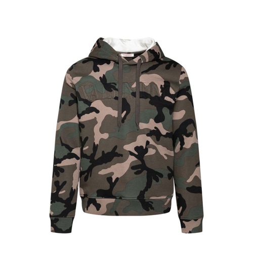 Camouflage Cotton Sweatshirt — Multicolor