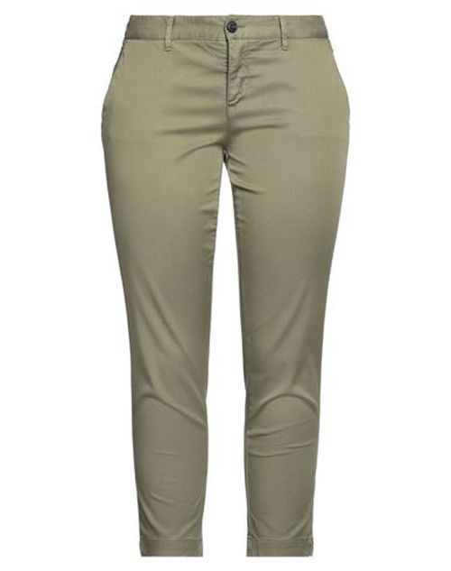Roÿ Roger's Woman Pants Military green Size 25 Cotton, Lyocell, Elastane