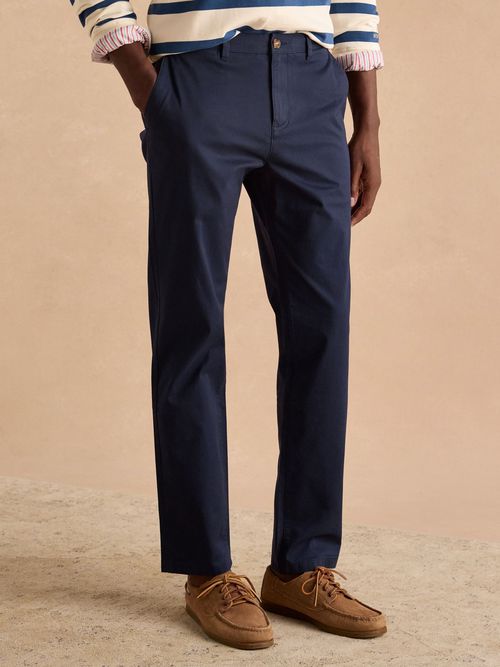Classic Fit Navy Chino Trousers