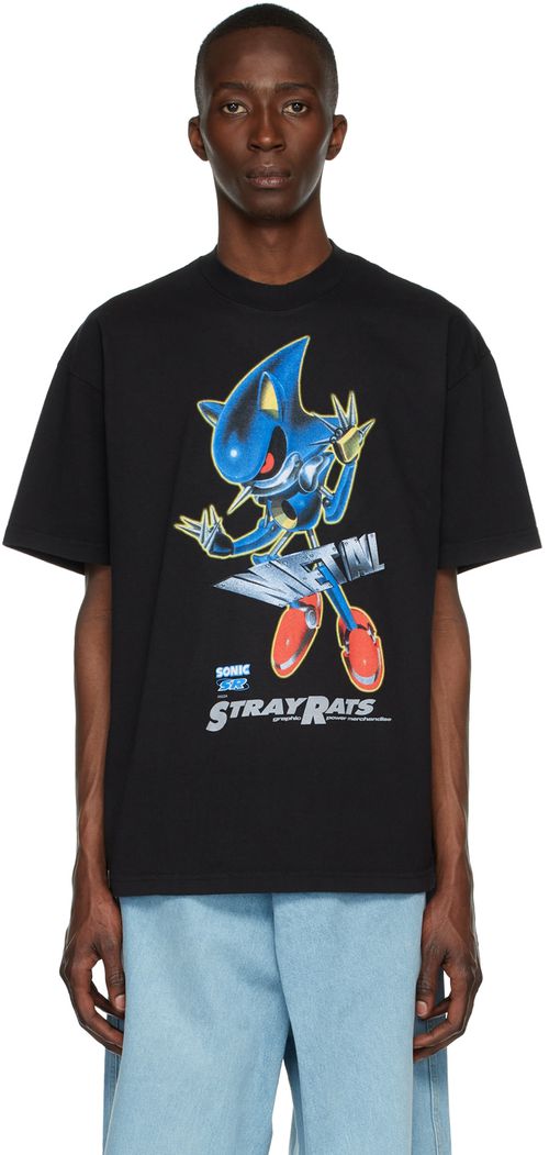 Black Sonic The Hedgehog Metal Sonic T-Shirt
