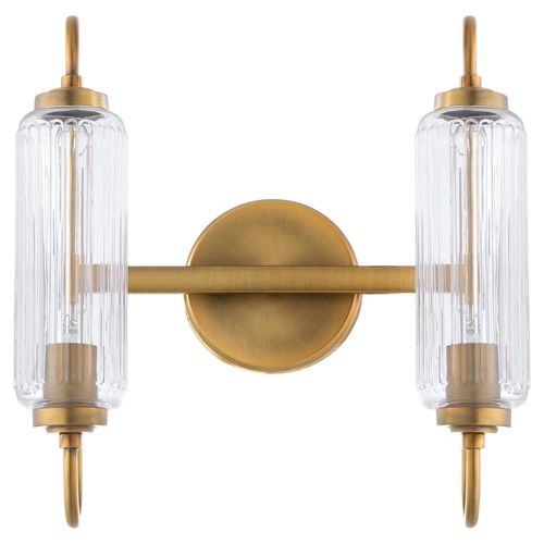 Brushed Brass Bathroom Vanity Light from the Whitmire Collection