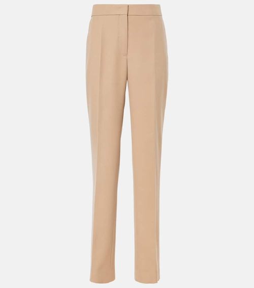 Wool slim pants