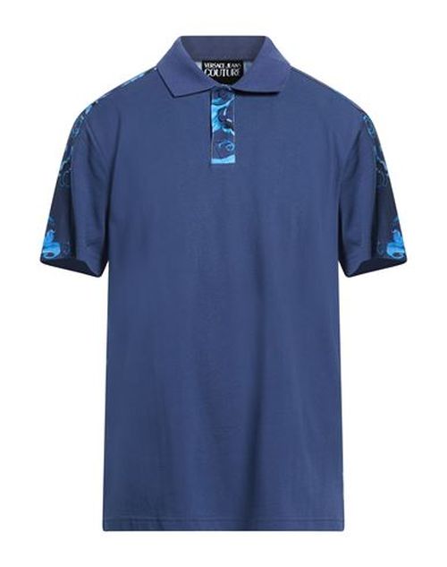 Man Polo shirt Slate blue Size S Cotton