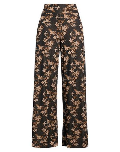 Niū Woman Pants Dark brown Size S Polyester, Viscose, Polyamide, Metallic Polyester, Elastane