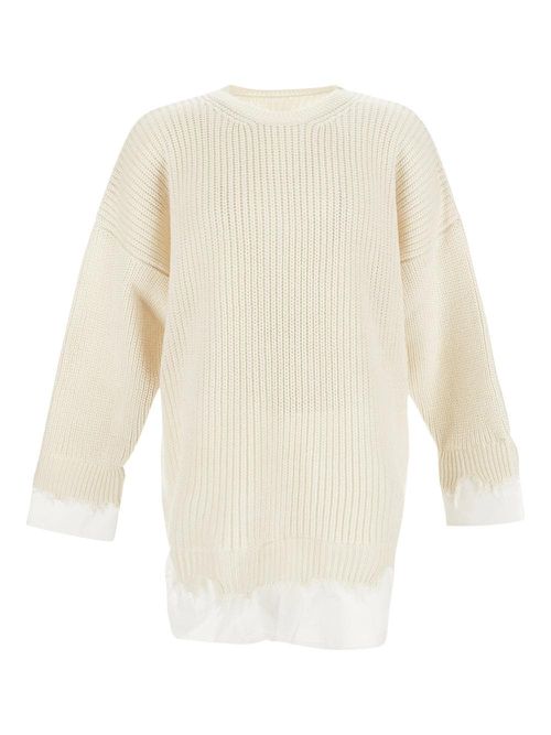 Shirt Inserts Knit Sweater