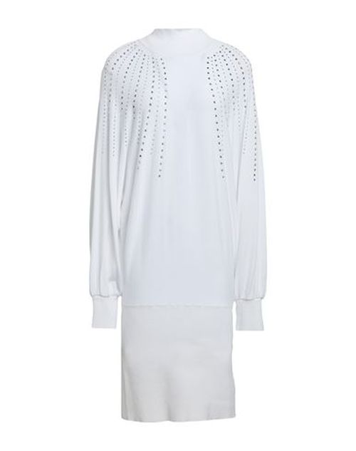 Woman Midi dress White Size M Viscose, Polyester