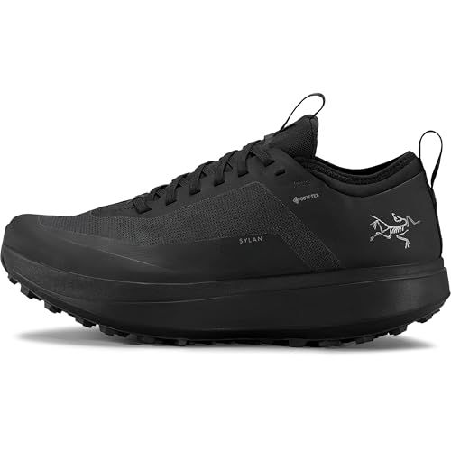Arc'teryx Sylan GTX Men's Running Shoes | Waterproof & Breathable Gore-TEX Trail Shoe with Rocker Midsole for Speed | Black/Arctic Silk
