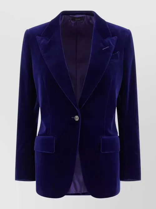 Tom Ford - velvet single-breasted blazer