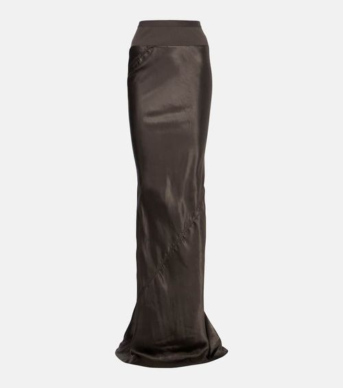 Satin maxi skirt