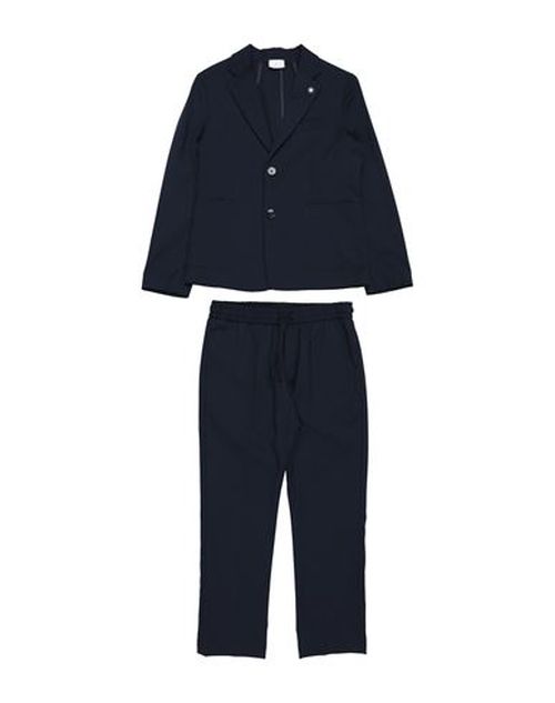Kid Boy Suit Midnight blue Size 14 Polyester, Viscose, Elastane