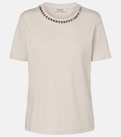Bingo embellished cotton-blend T-shirt