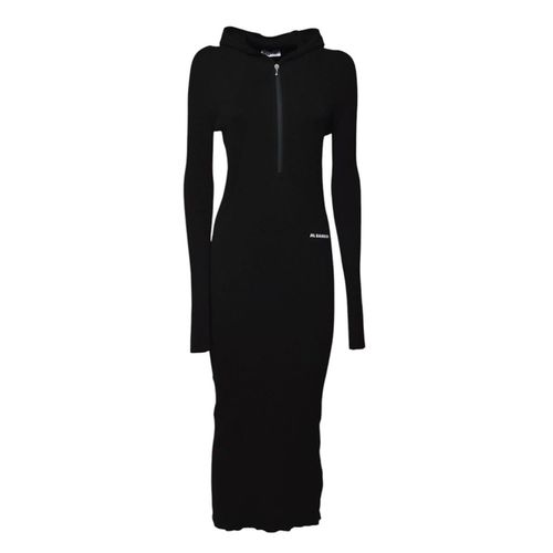 + Hooded Knit Midi Dreess