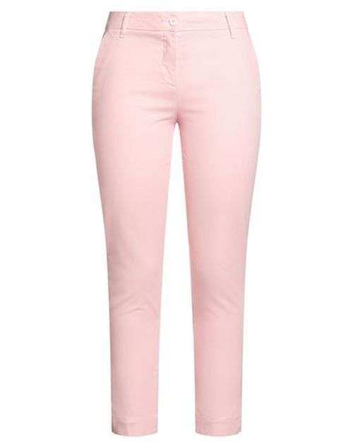 Woman Pants Pink Size 6 Cotton, Elastic fibres