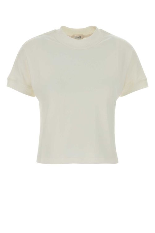 Ivory Stretch Cotton T-shirt