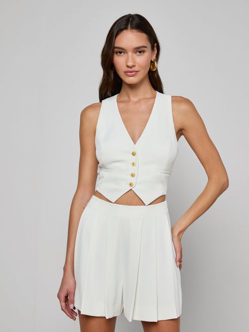Jianna Vest In Ivory