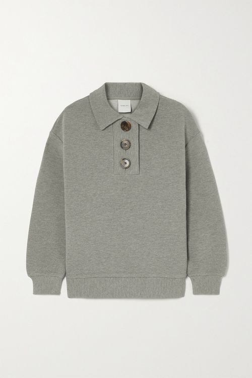 Andale Ribbed Stretch Cotton-blend Sweater