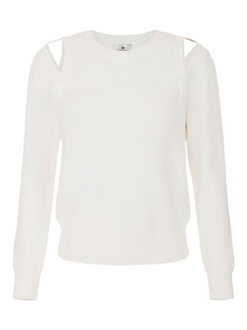 Knit Sweatshirt With Cut-Outs