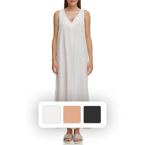 Dkny | Ladies Linen Dress White | Realry Dkny | Ladies Linen Dress White | Realry
