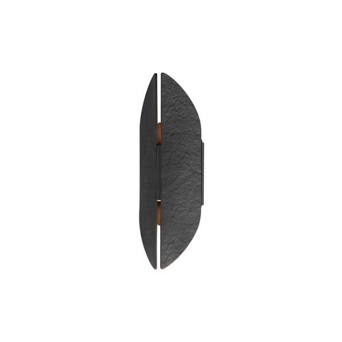 Black Antique Brass LED Outdoor Wall Sconce from the Tectonic Collection