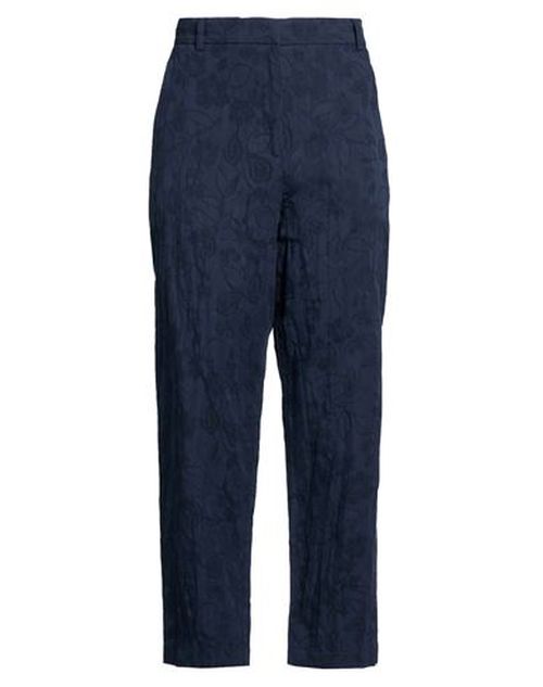 Woman Pants Midnight blue Size 8 Cotton, Linen