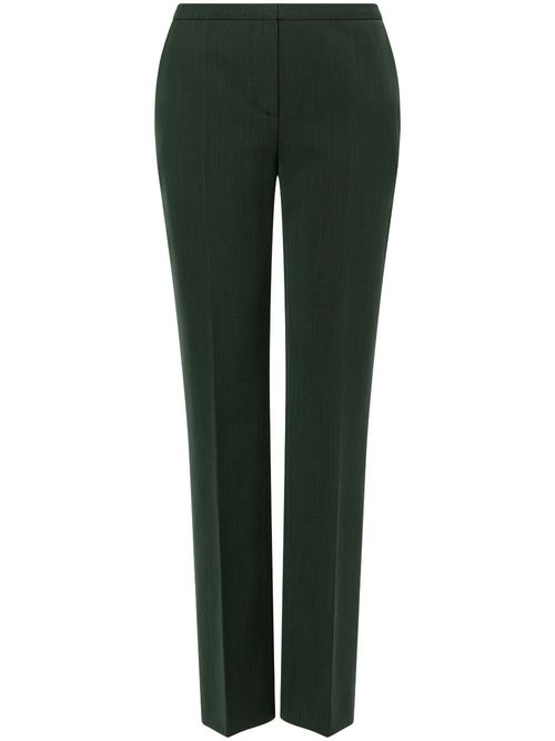Cropped slim-fit trousers - Green
