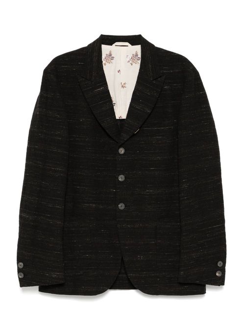CALMLENCE peaked lapel sack blazer - Black