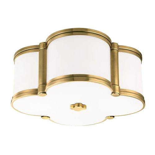Chandler 2-Light Ceiling Light in Aged Bra