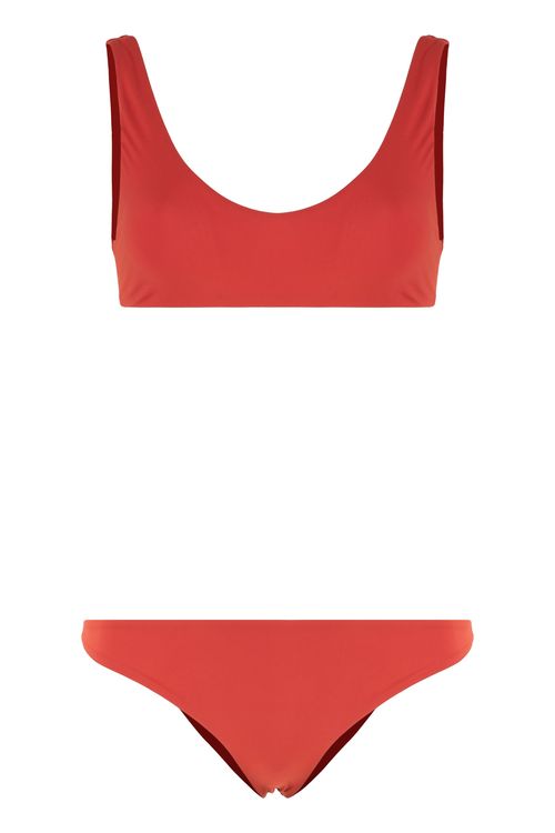 Ottantauno Bandeau Bikini Top — Red
