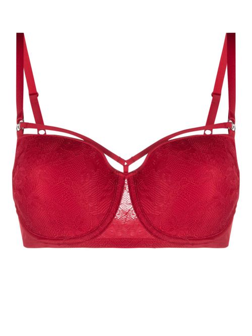 Space Odyssey balcony bra - Red