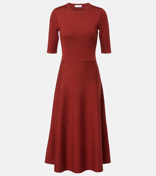 Wool, cashmere, and silk maxi dress