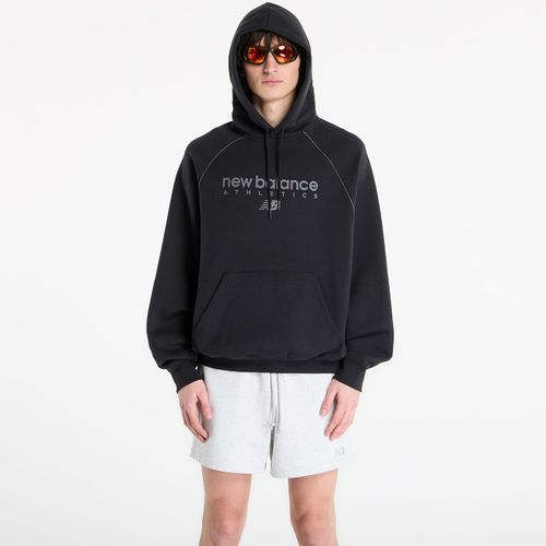 Sweatshirt New Balance Linear Graphic Fleece Hoodie Black