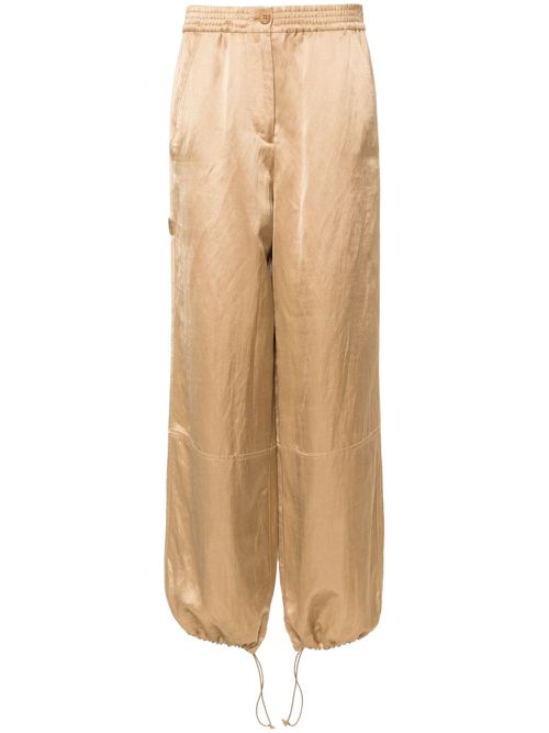 Drawstring-cuff trousers - Neutrals
