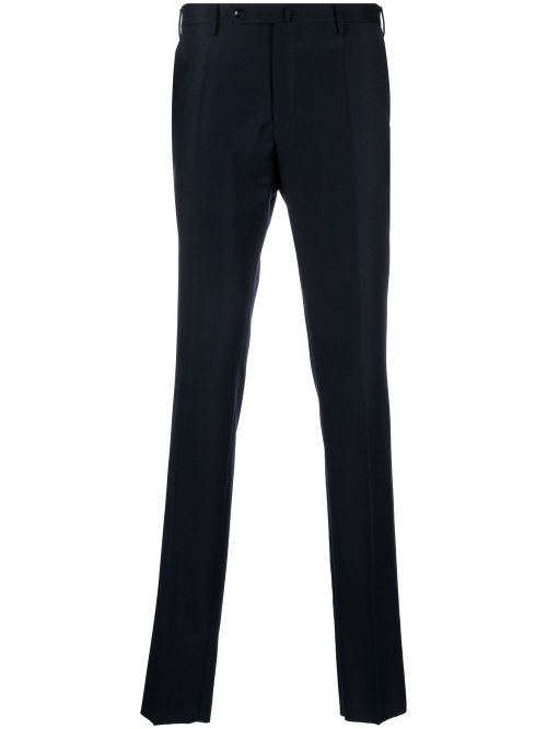 Straight-leg tailored trousers - Blue