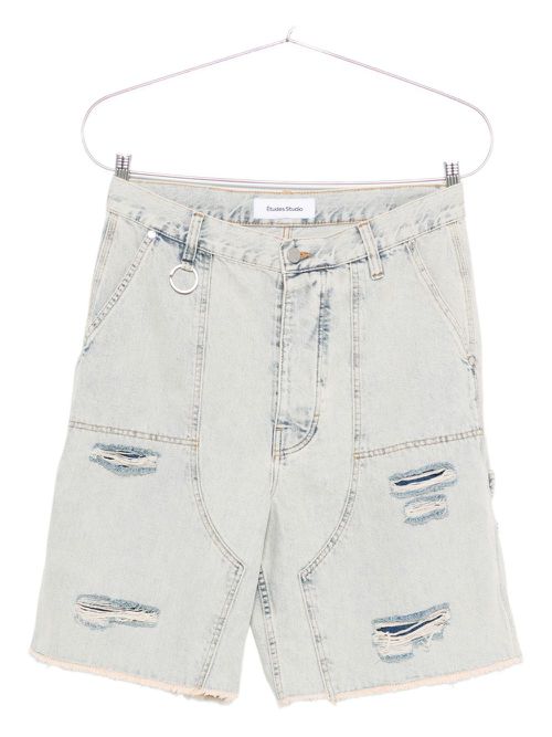 Distressed pocket shorts - Blue