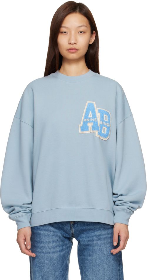Blue Miles Oversized Letterman Sweatshirt