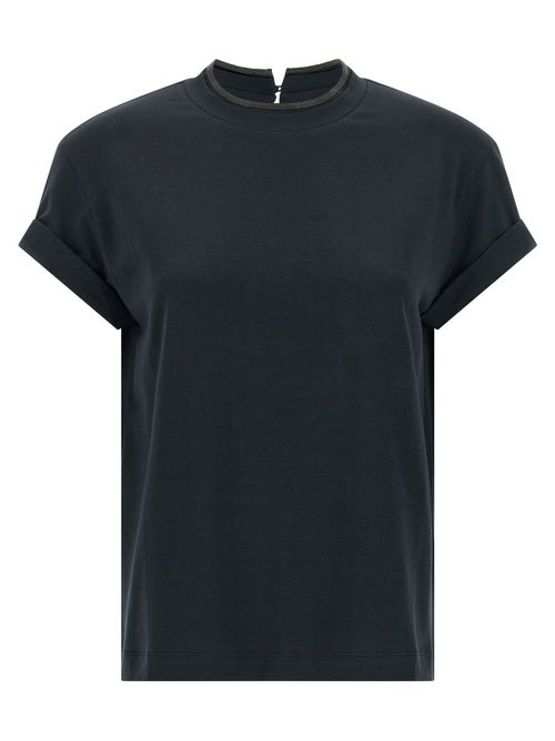 Shiny Collar T-shirt
