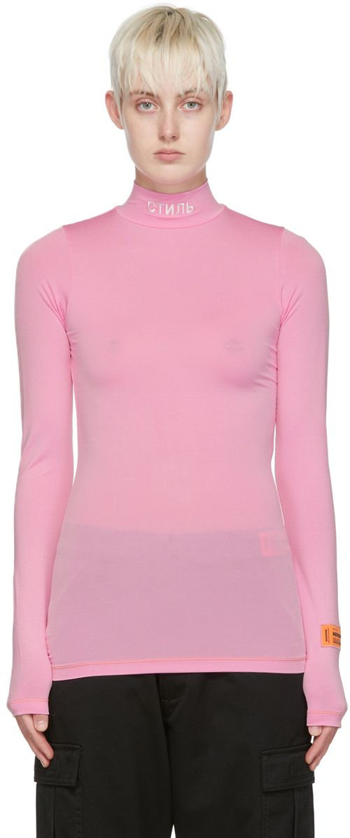 헤론 프레스톤 여성 핑크 비스코스 티셔츠