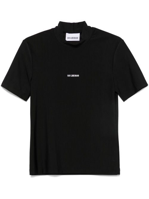 Logo-appliqué T-shirt - Black