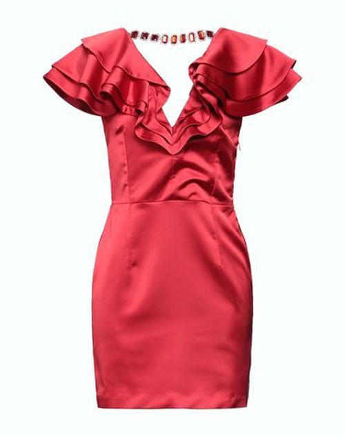 Woman Mini dress Red Size 2 Polyester, Elastane