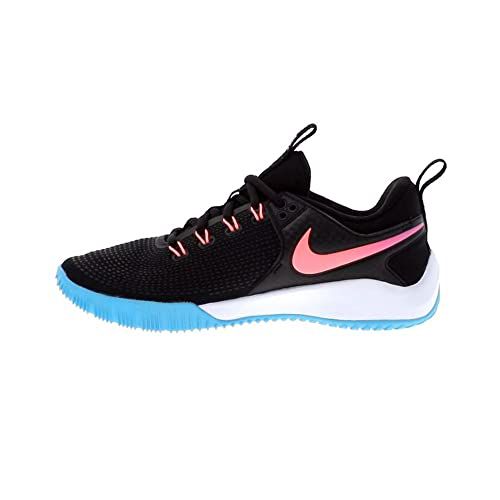 Nike Air Zoom HyperAce 2 SE Men's Volleyball Shoes (DM8199-064, Black/Sunset Pulse/Lagoon Pulse/Multi-Color)